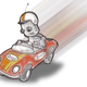 Image for article titled Humans Still Beat Robot Cars On The Track, Just Barely